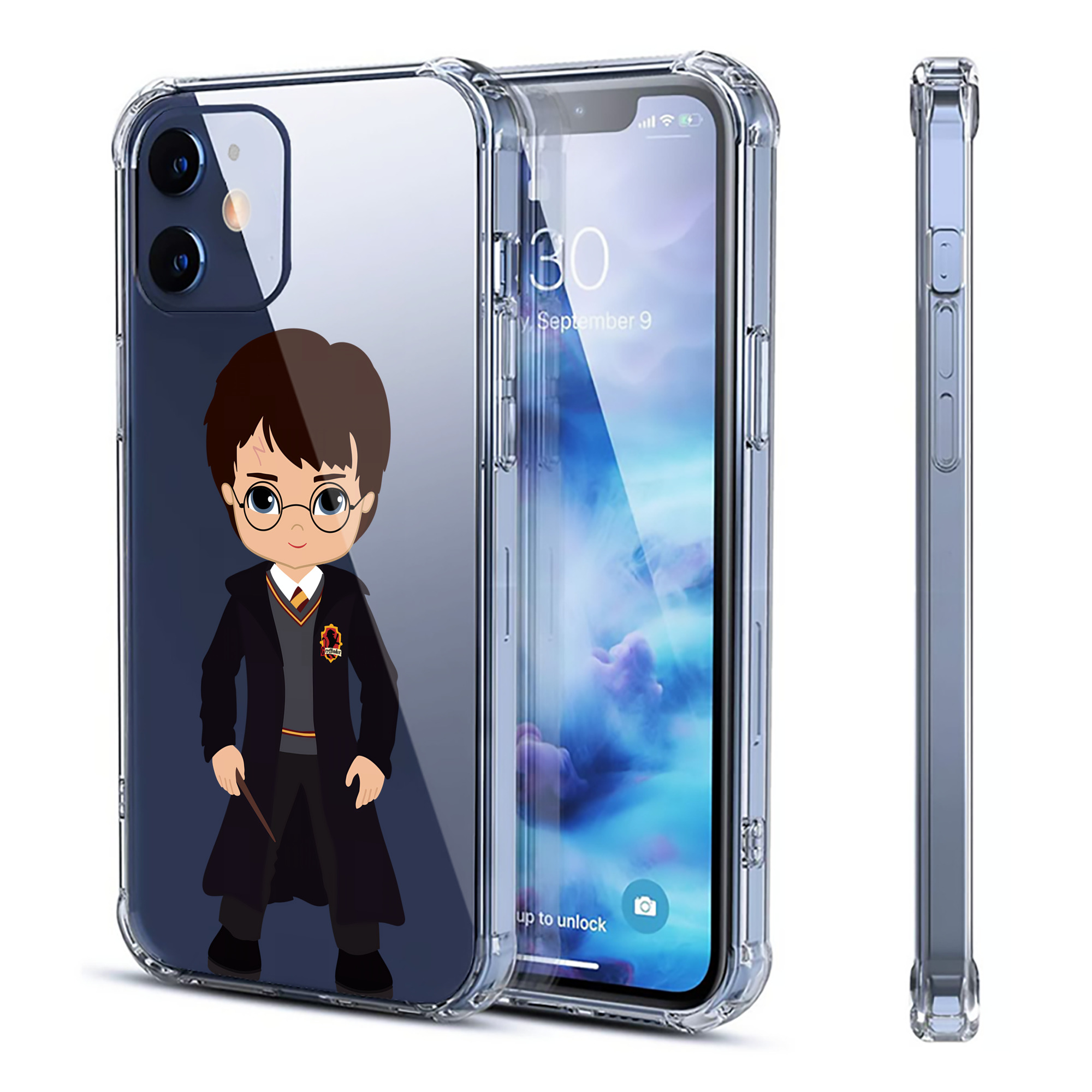 （画像用） Harry Potter ハリー・ポッターシリーズ 【iPhone 12シリーズ対応】透明スマホケース（クリアソフトケース）